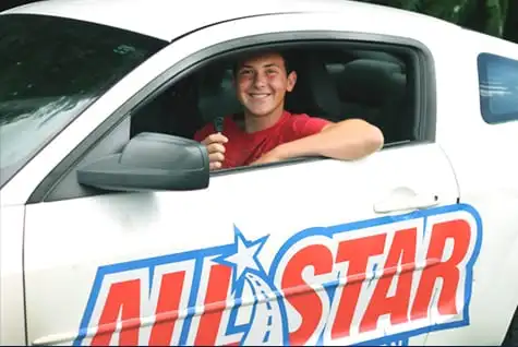 Teen driving course classroom with instructor