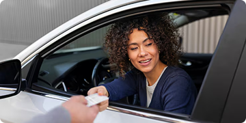 woman behind the wheel