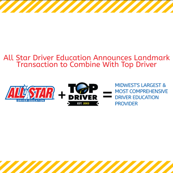 all star driver education announces landmark transaction to combine with top driver